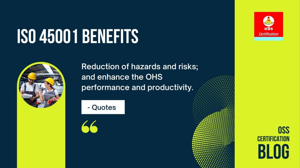 ISO 45001 certification benefits